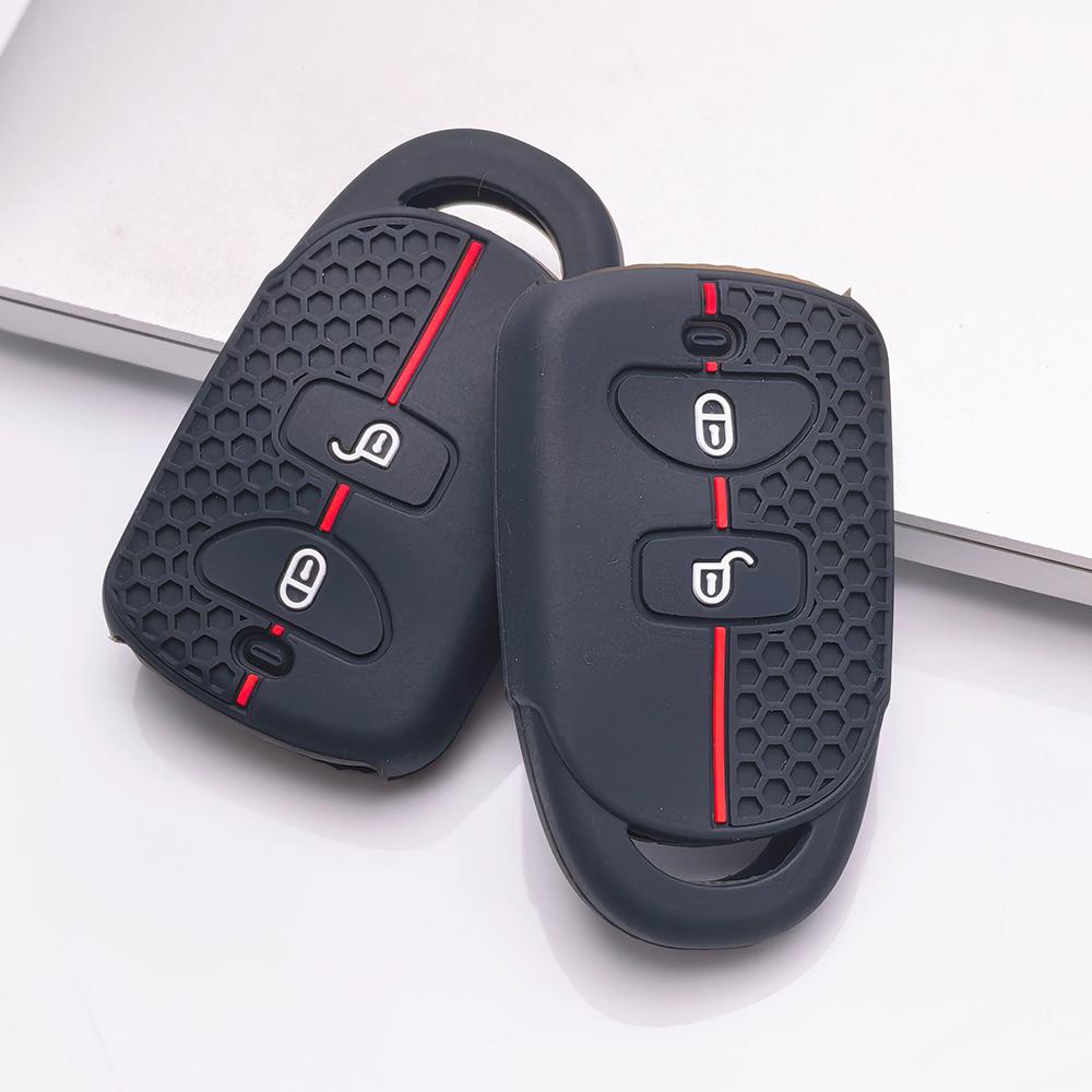 Key Fob Cover for Hyundai Elantra Tucson Models Santa Fe Ix35 Anti-Scratch Surface Shockproof Structure Soft Grip Texture Easy Install Design