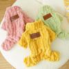 Pet Clothes Turtleneck Design Winter Pet Clothing Cozy Winter Dog Pajamas Plush Turtleneck Sweater Fleece for Small for Boy