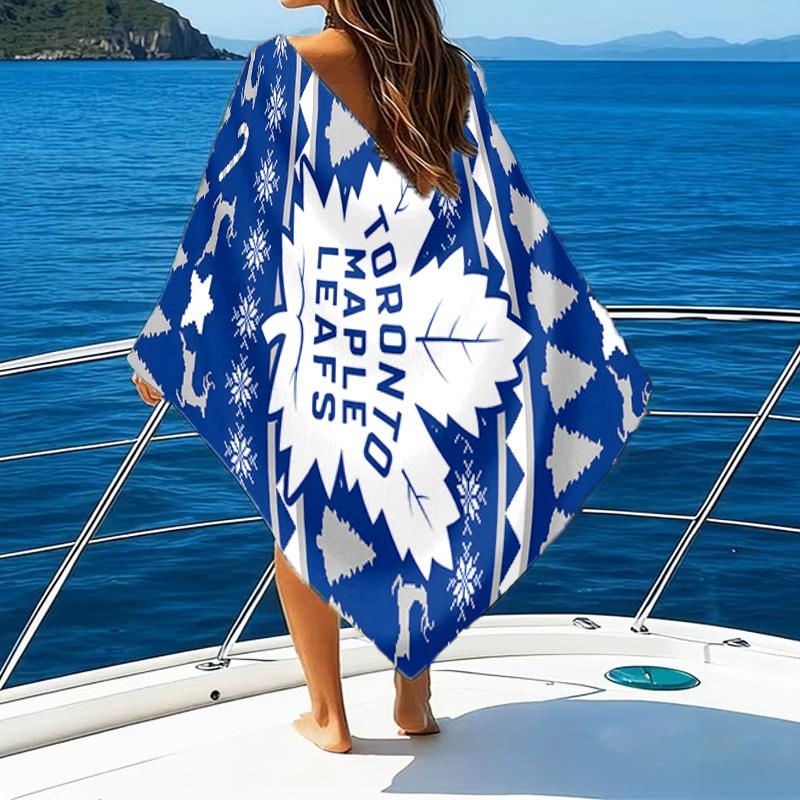 1pc Toronto Blue Jays Beach Towel, Beach and Seaside Swimming Pool Equipment, Fashion Pattern, Rectangular, Travel Essentials