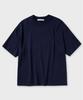 NONBLANK Pleated Half T-Shirt_Navy