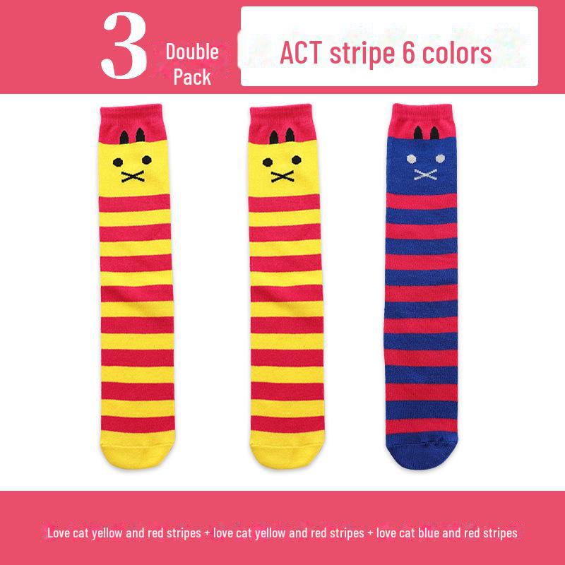 Șosete înalte până la genunchi pentru fete de primăvară și toamnă - șosete de vițel cu tub mijlociu pentru copii și bebeluși