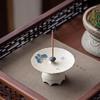 Hochwertiger Räuchergefäß Haus Zen-inspiriert Chinesisch Exquisite Dekorative Blau und Weiß Handbemalt Kleiner Schmetterling Räucherstäbchen