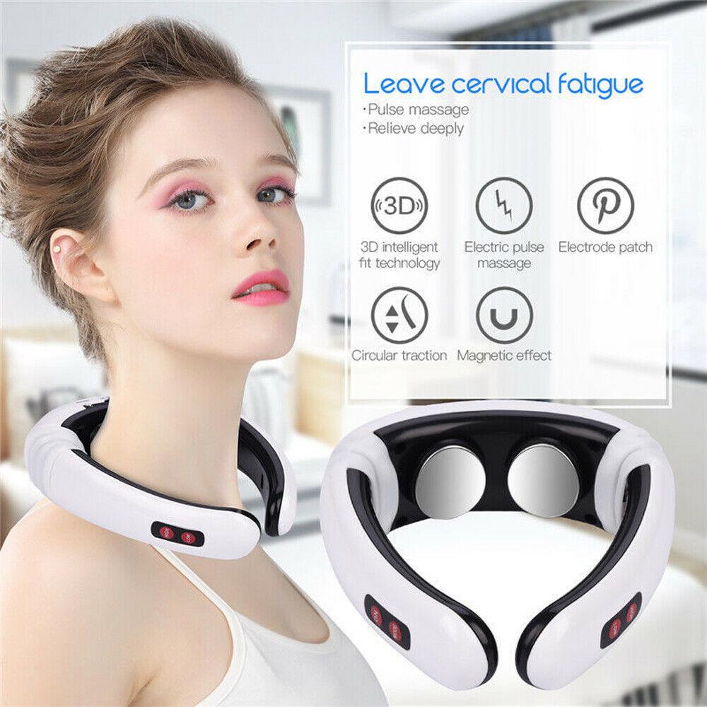 Buy Electric Pulse Neck Massager Cervical Vertebra Therapy