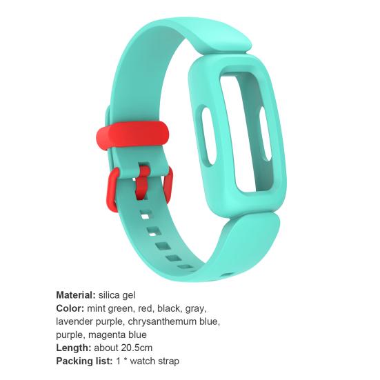 Watch Band Sweat-proof Sports Replaceable Watch Breathable Integrated Belt for Fibit Inspier 2/ACE