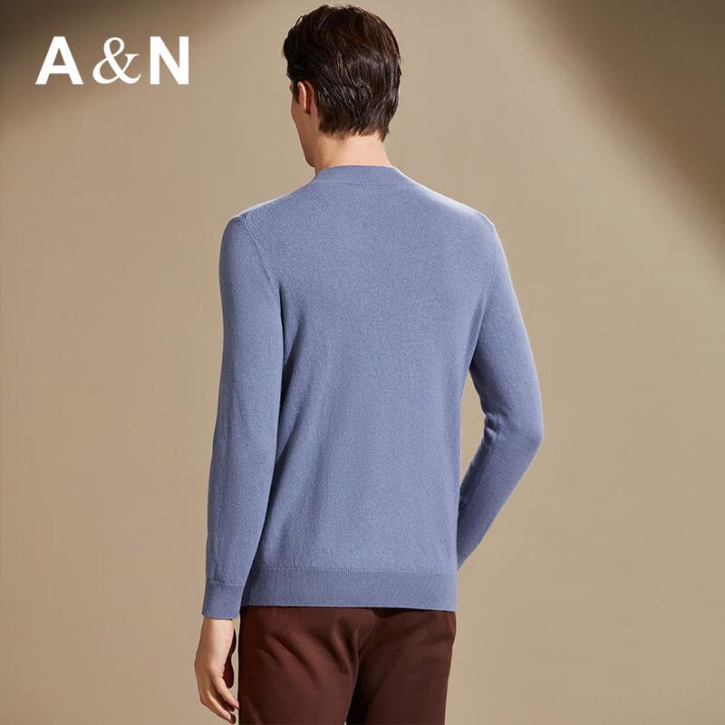 Antonio Men's Cashmere Blend Semi-High Collar Pullover Sweater