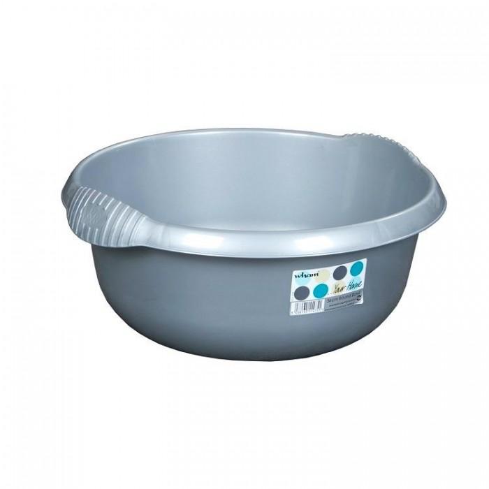 Casa Round Washing Up Bowl Silver 36cm