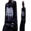 Millennial Retro Dark Character Print Loose Long Sleeve T-Shirt