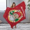 Santa Claus Throw Blanket Christmas Holiday Cozy Warm Decorative Gift Festive Home Decor Holiday Gift Idea Cozy Blanket Gift