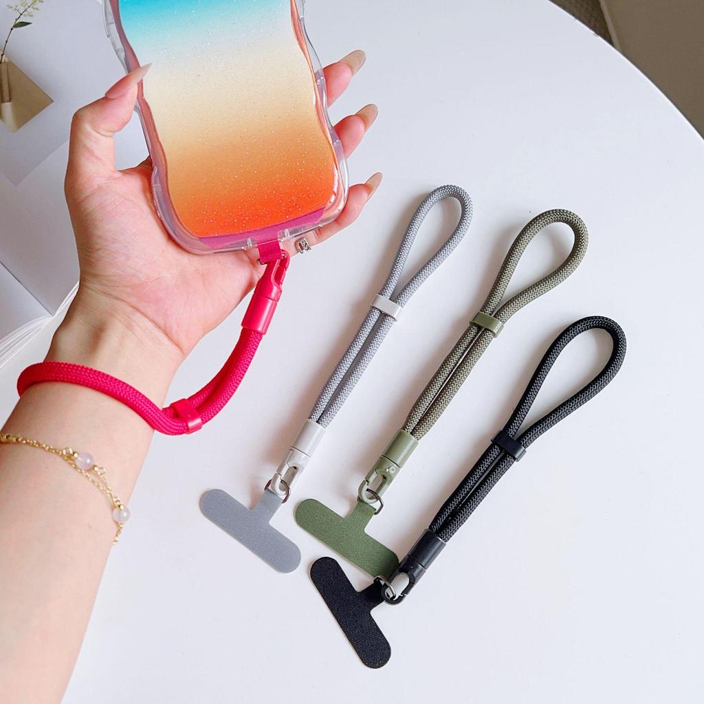 Adjustable 360° Rotating Phone Wrist Strap with Self-Locking Clip – Drop-Proof and Sturdy