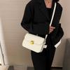 Womens Mini Square Crossbody Bag PU Leather Vintage Style Shoulder With Lock Phone Pocket