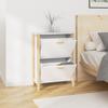 Shoe Cabinet White 57.5 X 33 X 80 Cm Engineered Wood