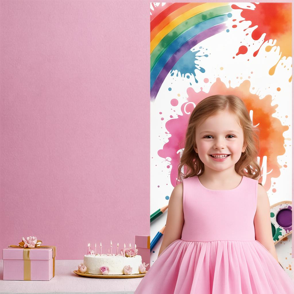 Party Celebration Backdrop Splash Pattern Birthday Decor Banner Celebration Display Artistic  Birthday Party Banner