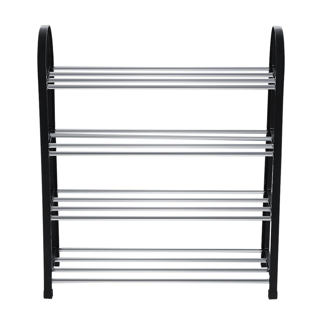 Plastic Aluminum Metal Standing Shoe Rack Shoes Storage Shelf Home 3 Tiers