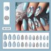 24 Stück Stern Schmetterling Falsche Nägel Stiletto Ballerina Press-on Nägel Maniküre Französische Nagelspitzen Damen