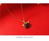 Year of the Tiger Red Agate Necklace - Festive Gift for Women: New Year, Christmas, or Birthday Versatile Accessory