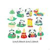 15x Panda Shaped Pendants Charms Dragon Boat Festival Trendy Jewelry Making Supplies for Festive