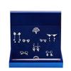 925 Sterling Silver Stud Earrings Set: Elegant Weekly Collection, Perfect Christmas or Birthday Gift for Girls