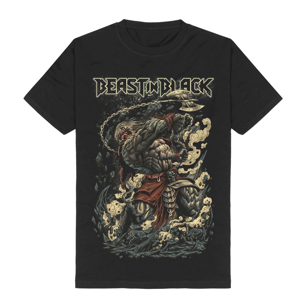 Unisex shirt Katoen Oversized Grote Maat Beast in Black Monster of Rage T-shirt Korte Mouw Katoen Zwart S tot 5XL AZ1406