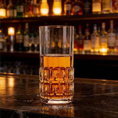 225ml/280ml Creative Glass Cup Luxury Wine Glass Transparent Brandy Mojito Cups Cocktail Glass High End Relief Whiskey Glass Bar