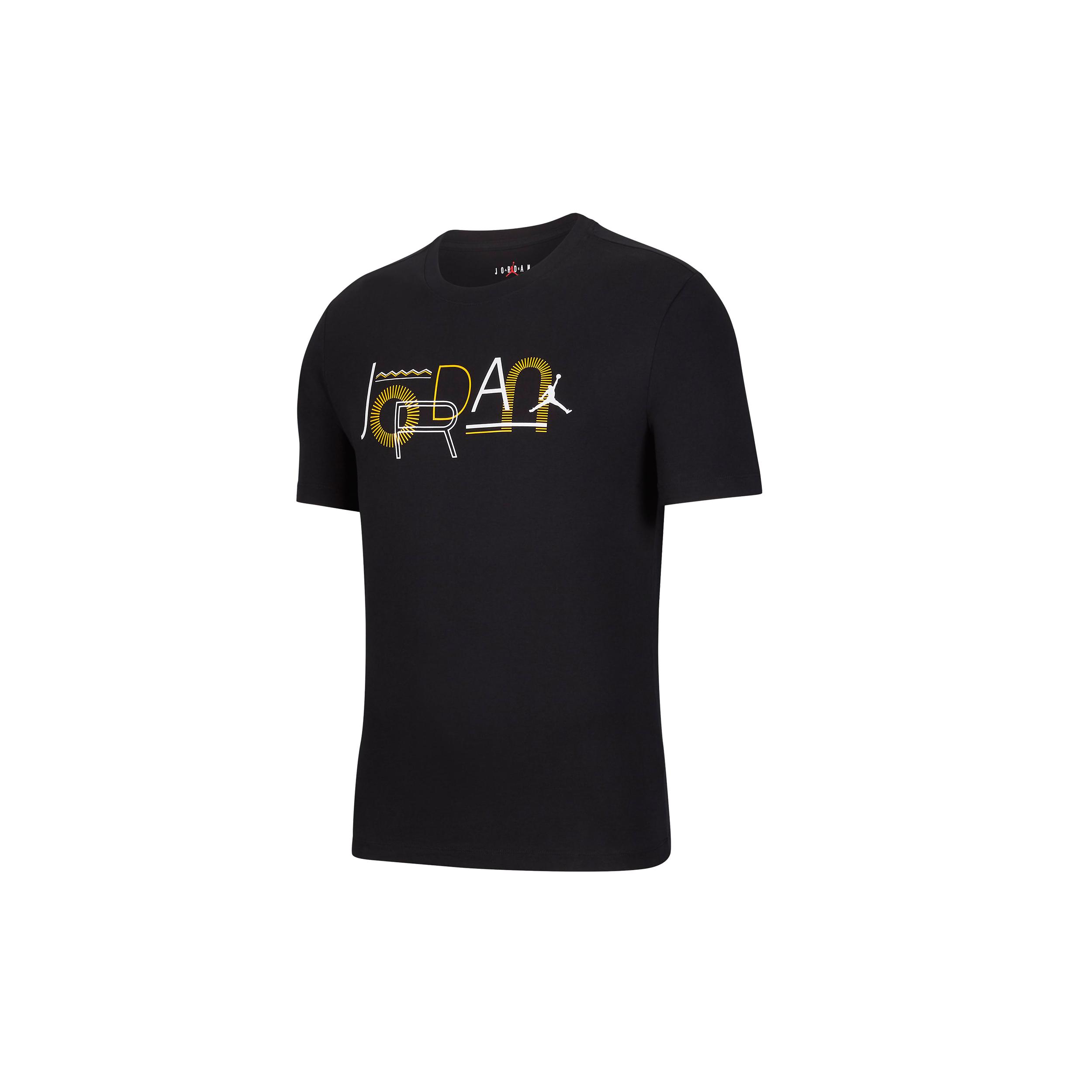 Jordan Air Jordan Legacy T Shirts Men s Black Crew Neck Moderate Straight Fit CZ1198-010 S