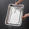 BJ 304 Stainless Steel Rectangular Deep Serving Tray