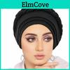 Headscarf With Doublecolor Design And Silk Braid For All Seasons