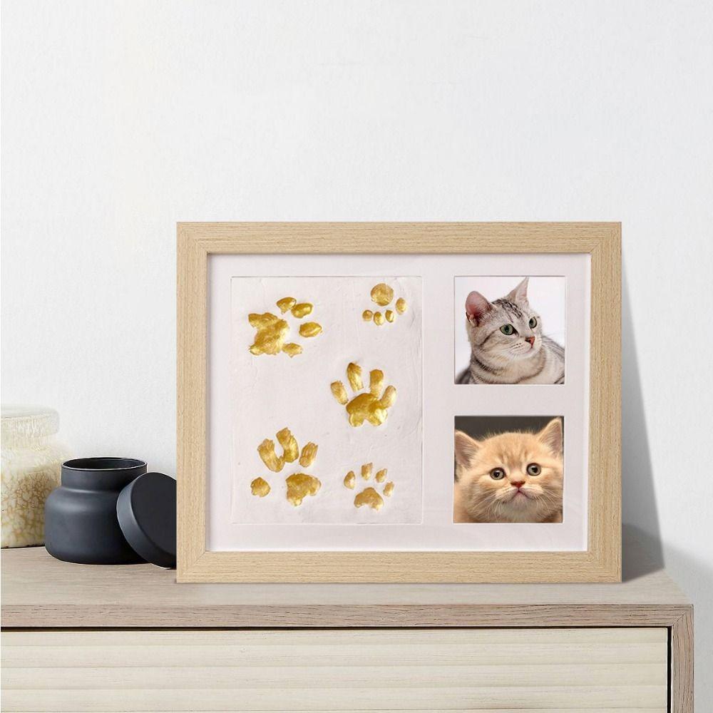 Creative Footprint Frame Safe Pet Paw Print Frame Horizontal Frame Handprint Kit Children Gift