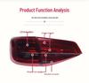 LED Taillight Assembly with Sequential Turn Signal for 15-18 Volkswagen Sagitar.