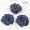 3/5PCS Blue Artificial Flowers Heads Fake Flowers Wedding Decoration Bride DIY Clothes Headwear Accessory Craft Gifts Ornament