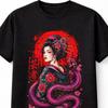 Geisha Snake Japanese Anime Unisexga Samurai Unisex TShirt