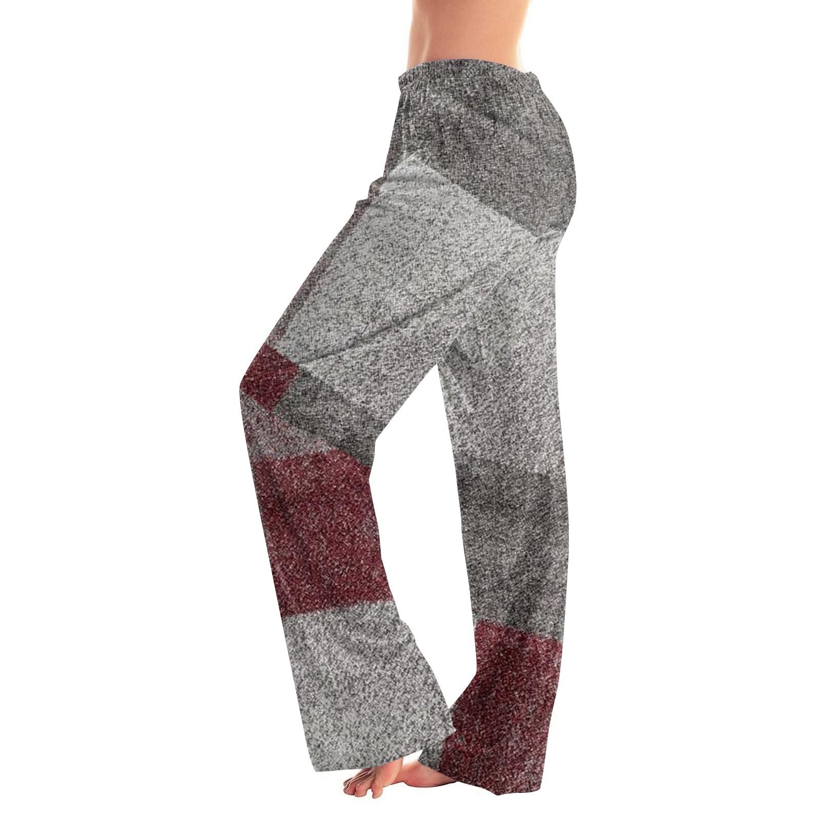 

Женские зимние однотонные брюки, брюки полной длины, спортивные брюки, домашние брюки XL винный