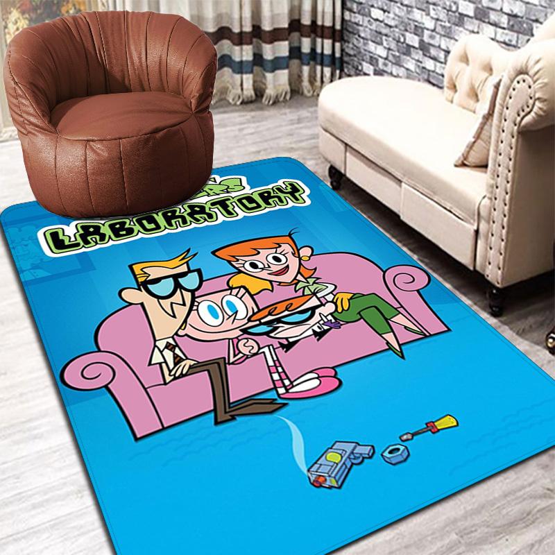 Dexter's Laboratory Characters Rug Floor Mat for Living Room or Bedroom Soft and Comfortable Carpet a Gift for Birthday and Holiday.ZFF0913032