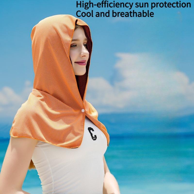 1PC new full cold cooling beach small shawl summer sun protection breathable anti-ultraviolet shade