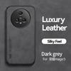 For Honor Magic5 Magnetic Case Matte Leather Cover Honor Magic5 Magic5 Lite Camera Shell Shockproof Fundas Honor Magic 4 Pro on