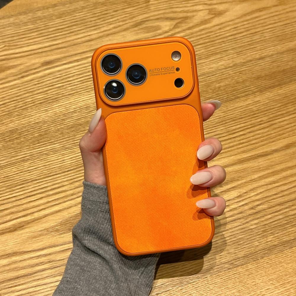 

Luxury Original Frosted Denim Leather Phone Case For iPhone 17 16 15 14 13 Pro Max 17ProMax Nonslip Shockproof Full Bumper Cover iPhone 13