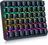 One-Handed Keyboard, Left-Hand Device, Mechanical Keyboard, Programmable, RGB Backlight, Customizable, 32 Macros, Left-Handed, Windows/Mac Compatible