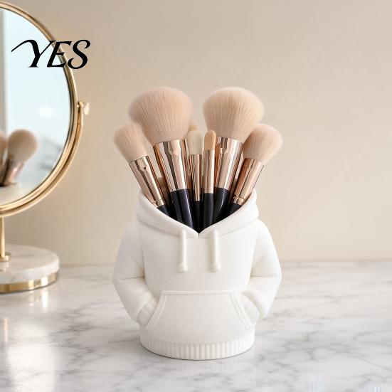 Desk Organizer For Pens 3D Printed Hoodie Pen Holder, Sweatshirt Shape Organizer, Stylish Stationery Holder Creative Storage for Pens, Makeup Brushes,