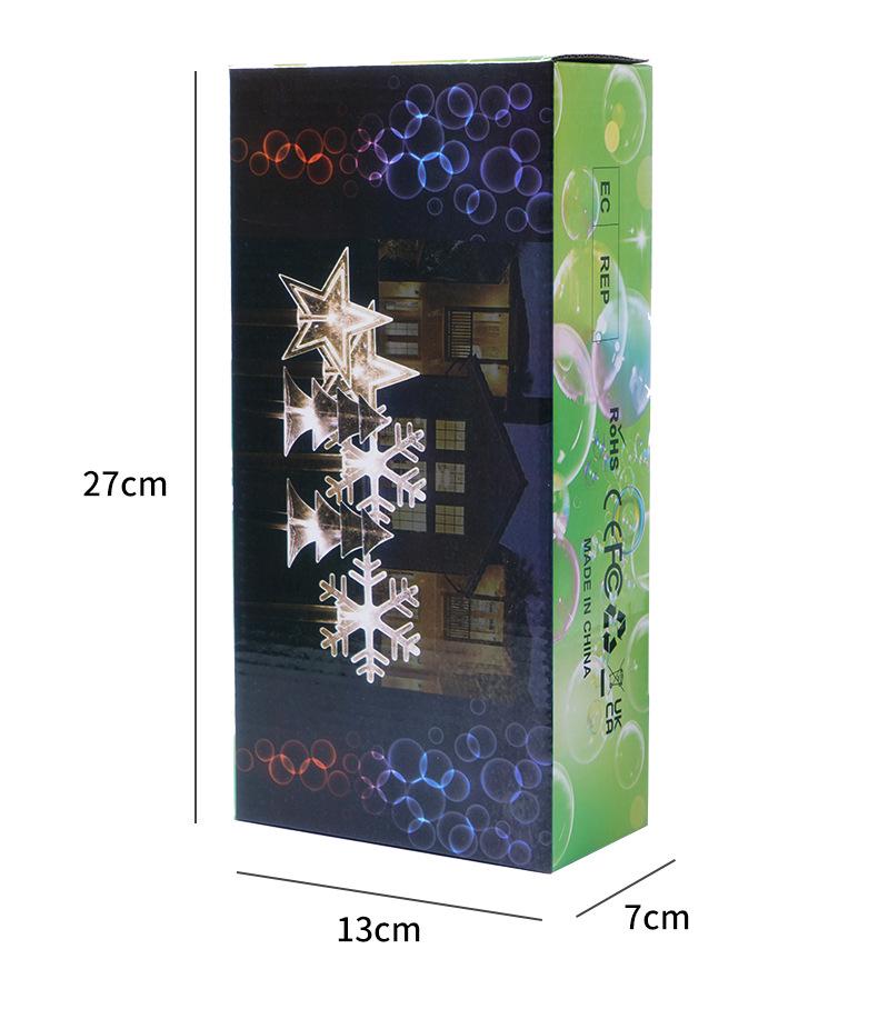 Solar-Powered LED Christmas Star & Snowflake Garden Lights