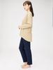 Champion Long Sleeve Loungewear with Brushed Fleece Size L Women's Lining, Beige,