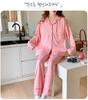 Plus Size Maternity & Postpartum Pajama Set with Breast Pads - Long Sleeve, Spring & Autumn Nursing Wear