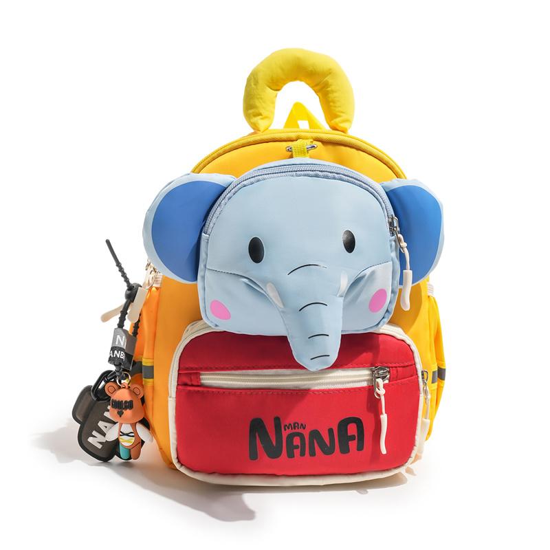 Children s Backpack Kindergarten Cartoon Backpack Boys And Girls Baby Elephant Student Schoolbag