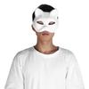 5 Stück weiße Maske für Erwachsene, blanko, DIY-Zeichnungsmaske, Halloween-Kostüm, Party-Zubehör(Katzengesicht)