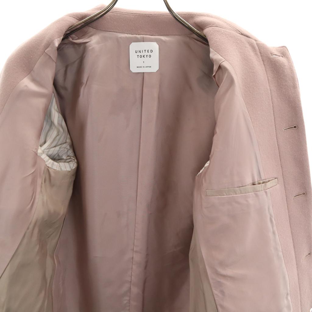 UNITED TOKYO Made in Japan Wool Blend Stainless collar coat 1 Women Used