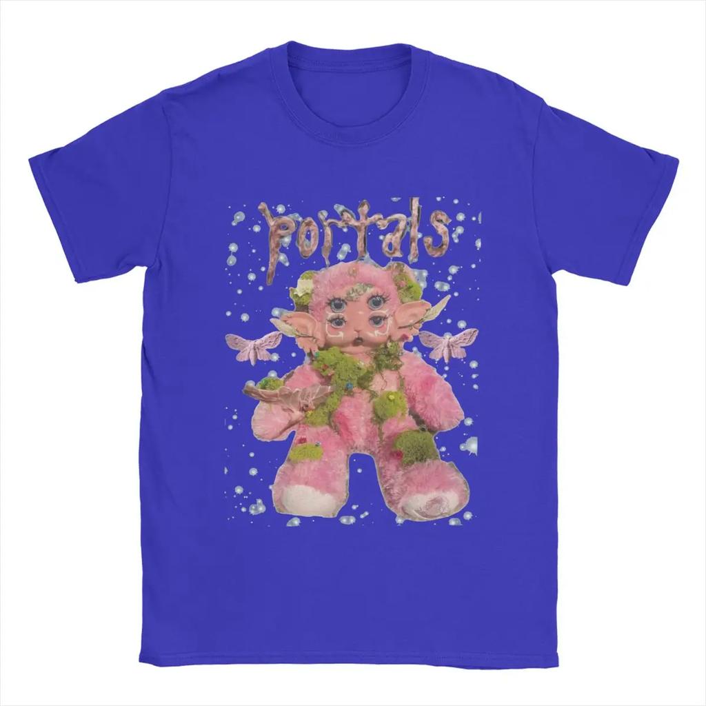 Men's T-Shirts Melanie Martinez Portals Vintage Cotton Tees Short Sleeve T Shirt Crewneck Tops Graphic