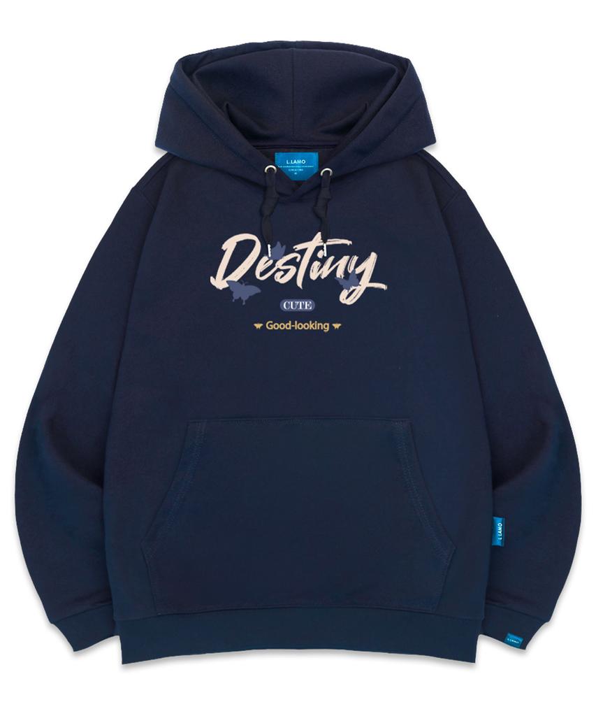Fleece-Lined H-Neck Destiny Hoodie Unisex Big Size M~4Xl (B Type)