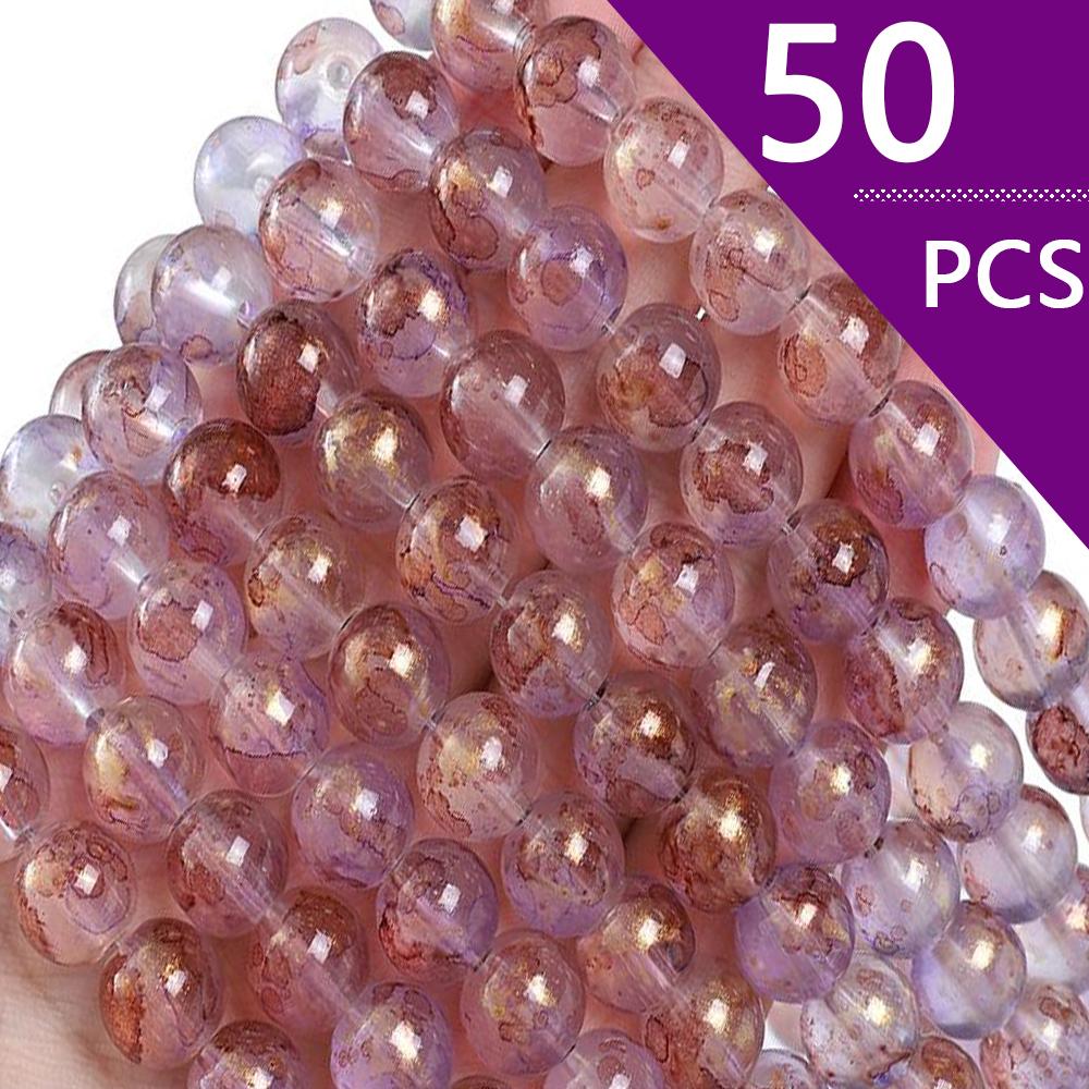 Japońskie i koreańskie rozmazujące się przezroczyste tusze posypywanie złotem szklane koraliki luźne koraliki ręcznie robione diy materiał do koralików akcesoria do bransoletek