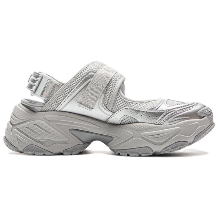 Li Ning Brown Sugar 2 Slip Resistant, Abrasion Resistant, Breathable, Rebound Low top Casual Shoes Women's Silver AGUV022-2