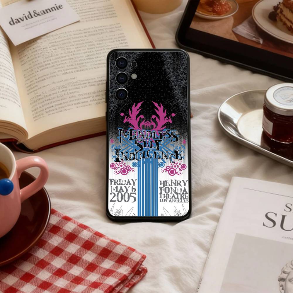 

M-Mindless S-Self Indulgence Phone Case For Samsung S 25,24,23,22,30,21,10,9,Ultra,Plus,Lite,FE,4,5 G Soft Black Case Samsung S20plus5G
