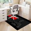 1pc Office Carpet Chair Mats The Batman: Dark Knight Armor Perfect for Office Chairs, Living Rooms, Or Bedrooms,Polyester Carpet.HDT191
