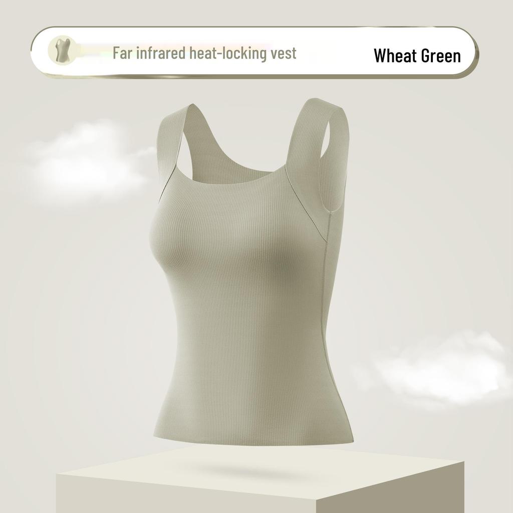 Seamless Infrared Warming Vest with Chest Pads for Women - Perfect for Autumn and Winter